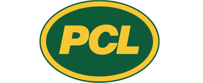 Bold yellow letters that spell "pcl" on a green oval background